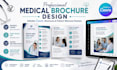 design editable  canva medical brochures patient packets
