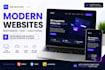 develop a modern business website using HTML CSS javascript