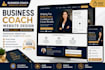 design a business coach website with calendly integration