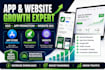 do app store optimization aso, app promotion, website SEO and traffic growth