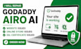 repair godaddy airo ai website, online store and SSL certificate issues