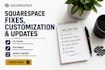 fix customize and update your squarespace website