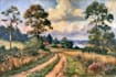 paint landscape in digital oil painting