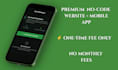 build your no code website and mobile app suite