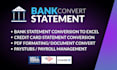 convert your bank statements to excel