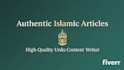 write islamic articles and urdu content