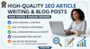 write SEO optimized content for your website or blog