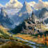illustrate environments, landscapes, board game, concept art