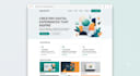 create a modern ai business website