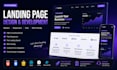 create a modern responsive landing page website