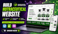 build nutraceutical website, research peptide supplement ecommerce store design