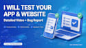 test your app or website and give detailed video feedback