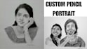 draw custom pencil portraits