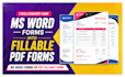 convert microsoft word forms into fillable PDF forms