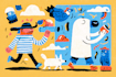 draw cartoon, comic illustrations and mascot characters