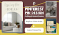 design custom pinterest pins for blogs and content creators