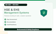 provide iso 14001, iso 45001, hse, ehs and esg consulting