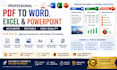 convert PDF to editable word, excel, or powerpoint