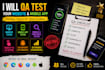 qa test usability manual functionality of your website and app review