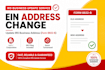 update your ein address and name with the irs