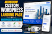 build a custom wordpress landing page or business website