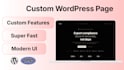 build a custom wordpress page or landing page