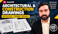 architectural and construction drawings in autocad for permit