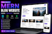 a full stack mern blog website using react node and mongodb