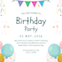 design attractive birthday posters and party invitations