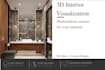 create photorealistic 3d bathroom interior renders