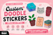 design cute custom printable sticker sheets
