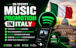 do spotify music promotion in italy