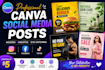 design canva social media posts