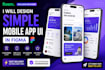 design simple mobile app UI