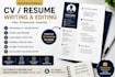 write and edit a professional CV or resume