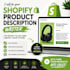 be your shopify product seo description writer to boost sales