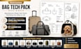 create professional travel bag tech pack for your brand  design pet carrier bag