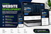 responsive web landing page, react, HTML, CSS, javascript
