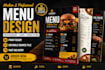 design modern restaurant menu, cafe menu and food flyer