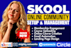 skool community setup online course creation community manager and growth