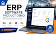 design erp software product demo presentation for manufacturers