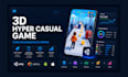 developer a 3d hyper casual mobile game development in unity with admob