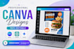 redesign ai generated flyers menus and posters in canva