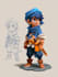 draw 2d game character illustration