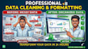 clean, format, merge, split excel data