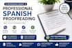proofread and edit your spanish text