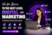 create a  marketing strategy plan and teach digital marketing