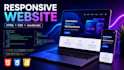 design website using HTML, CSS and java script
