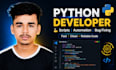 write python scripts, automate tasks, and fix python bugs