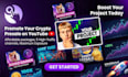 promote your crypto, web3 or presale project on youtube